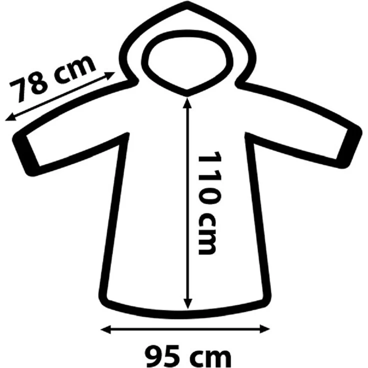 One Piece Hoodie Blanket Groß 110 × 95 cm Kuscheldecke mit Ärmeln und Kapuze Oversize – Bild 3