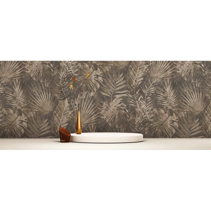 A.S. Création Vliestapete Natural Living Dschungelblätter, leicht strukturiert, gemustert, matt, neutral, (1 St), Dschungel Tapete Vlies Vlies Wand Tapeten Wohnzimmer Schlafzimmer Flur – Bild 1