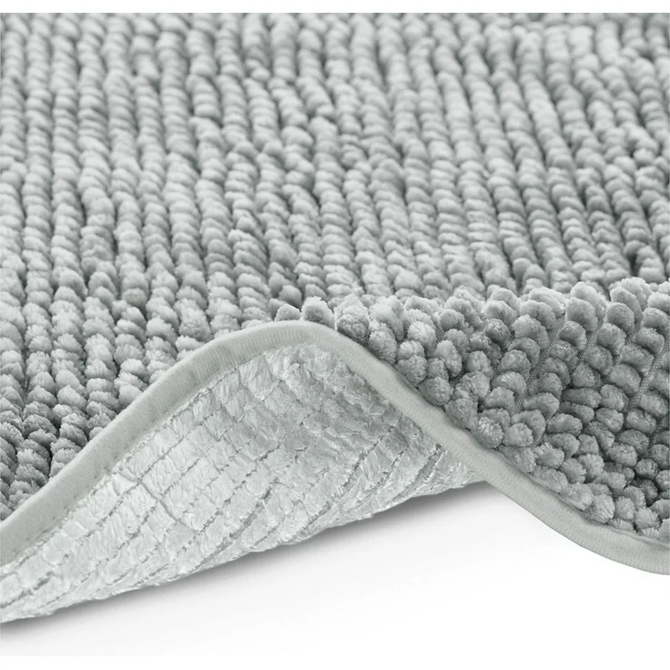 Restilo Badematte Badematte Badteppich Badvorleger Duschvorleger WC Vorleger rutschfest, rutschhemmend beschichtet, Set, Polyester, Rechteckig, Matte + WC Vorleger, BxL 50x80 cm und BxL 40x50 cm – Bild 2