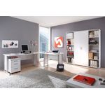 Büro-Set in Weiß aus Metall