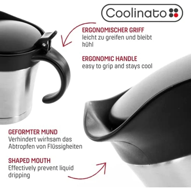 Coolinato Sauciere Coolinato Thermo Sauciere 400ml, edelstahl – Bild 5