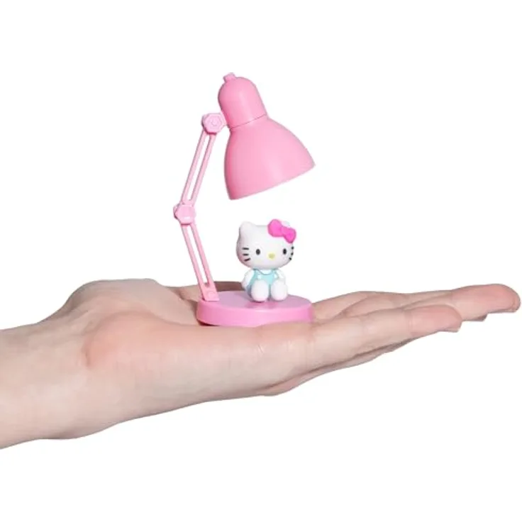Blue Sky Studios Hello Kitty Mini Lampe, sanftes Nachtlicht mit herausnehmbarer Sammelfigur für Kinderzimmer