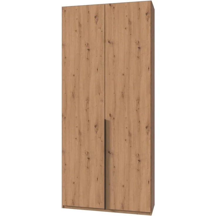 Wimex Kleiderschrank Mugano,in 5 Breiten,2 Höhen,2 Tiefen, viele Farben, Made in Germany (in Basic oder Premium Ausstattung) mit langen Griffen aus Metall, mit oder ohne Spiegel