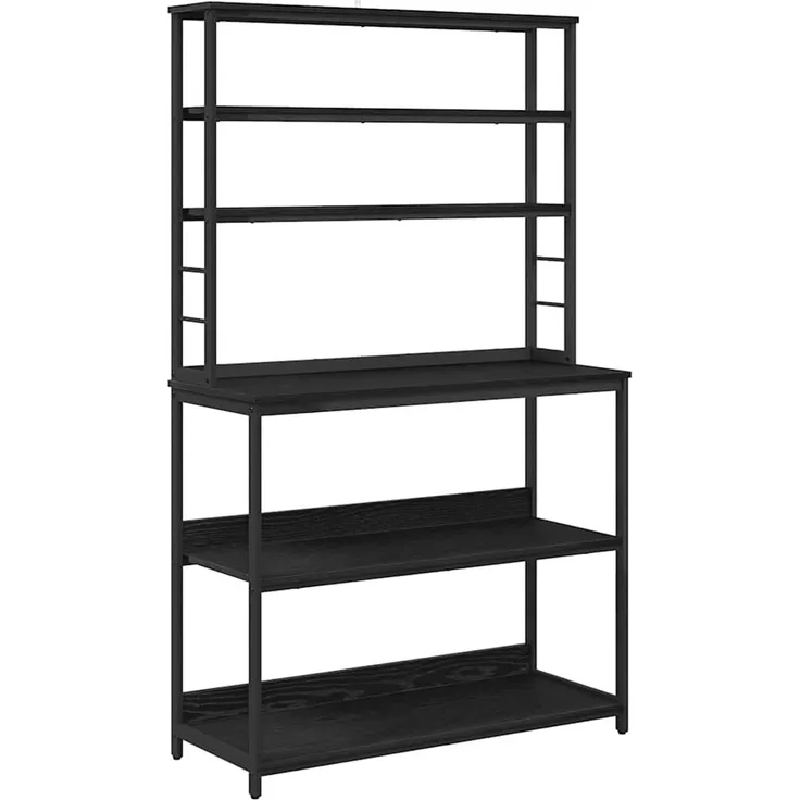 vidaXL Küchenregal Schwarz Eichen-Optik 100 x 40 x 168 cm 883892