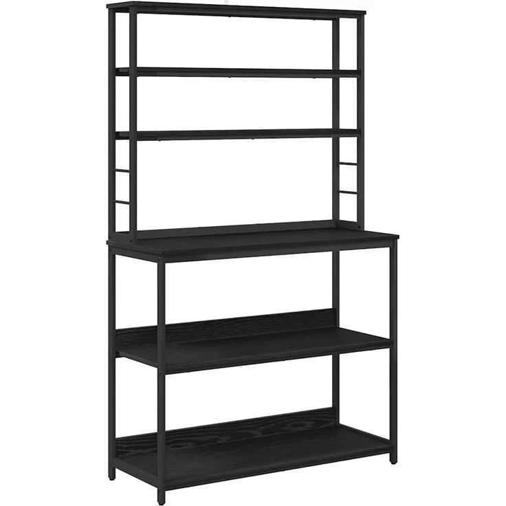 vidaXL Küchenregal Schwarz Eichen-Optik 100 x 40 x 168 cm 883892 – Bild 1