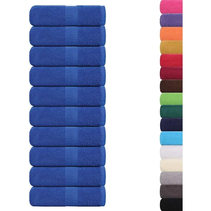 vidaXL Gästetücher FROGN 10 Stk. Blau 30x50 cm 360 g/m² 136709 – Bild 2