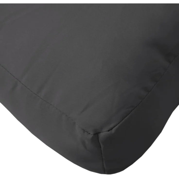 vidaXL Palettenkissen Schwarz 70 x 40 x 12 cm Stoff – Bild 6