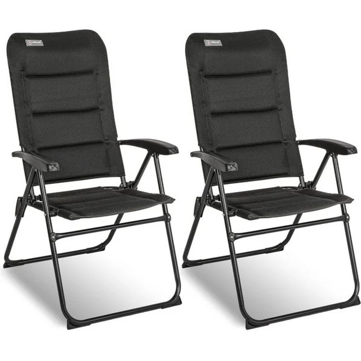 HOMECALL Klappstuhl Gartenstühle hochlehner Luxus campingstuhle bis 150 kg Gepolstert (Set, 2 St), mit 5-Fach Verstellbare lehne, für Camp Garten Balkon – Bild 4