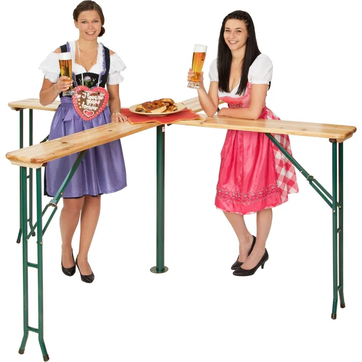 tectake Stehtisch Bistrotisch Quattro klappbar (1-St, 1 tlg), Stehtisch Quattro inklusive Sonnenschirmhalterung