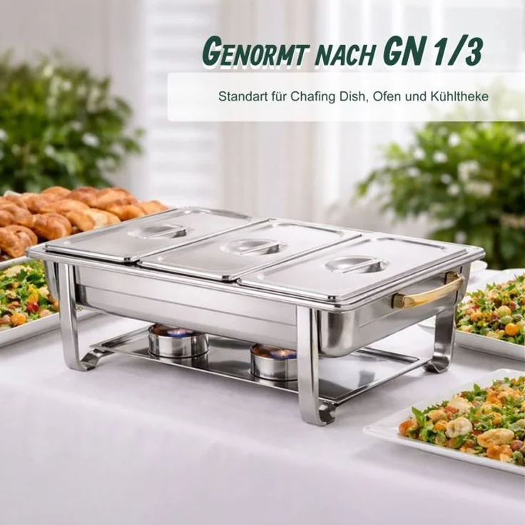Relaxdays 6x Behälter Edelstahl, 3er Pack – Bild 5
