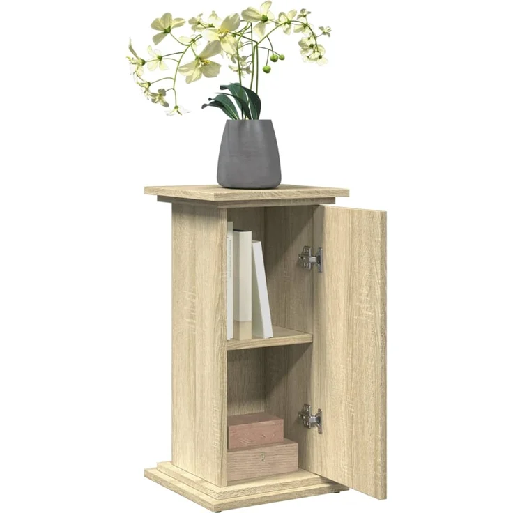 vidaXL Postament mit Stauraum, Holzwerkstoff, Sonoma Eiche, 31 x 30 x 60 cm – Bild 3