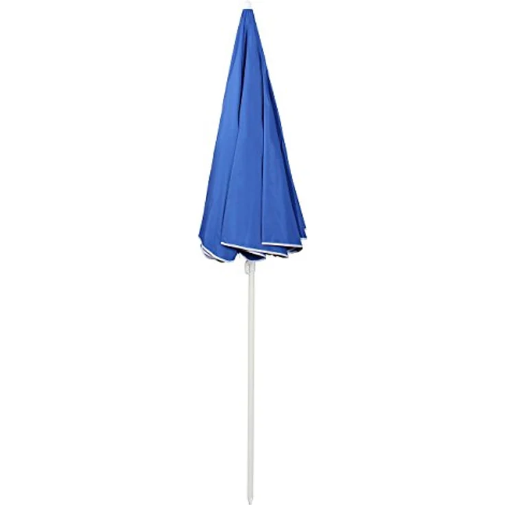 Sekey Sonnenschirm mit Schutzhülle, Neigungswinkel und Höhe verstellbar, Polyester blau, 160 cm – Bild 5