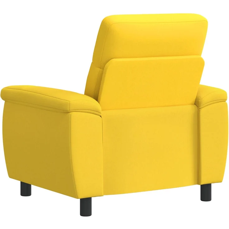 vidaXL Sofa Helles Gelb 95 x 90 x 95 cm Stoff 42040905 – Bild 4