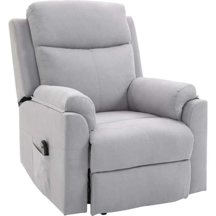 MELAYR, Fernsehsessel mit Aufstehhilfe Elektrisch Relaxsessel mit Liegefunktion, 83 x 89 x 102 cm, Hellgrau – Bild 2