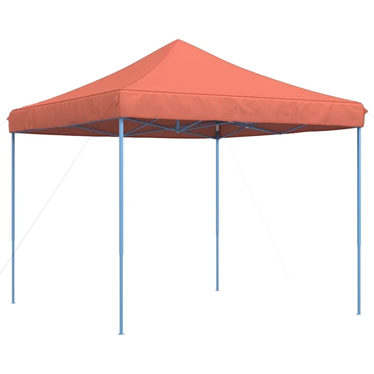 Partyzelt Faltbar, Gartenzelt Pop-Up Terrakottarot 292x292x315 cm – Bild 2