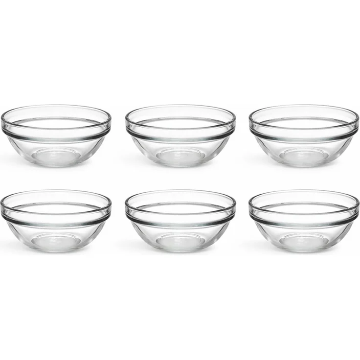 van Well Schale Chefs, 6 Stück, Glas, (Set, 6-tlg), stapelbar, spülmaschinen- und mikrowellengeeignet – Bild 4