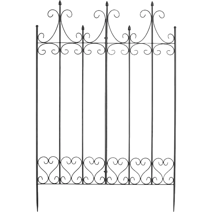 CLP Rankgitter Metall 130 cm hoch Flieder, stabile Rankhilfe für Kletterpflanzen - Farbe:anthrazit – Bild 6