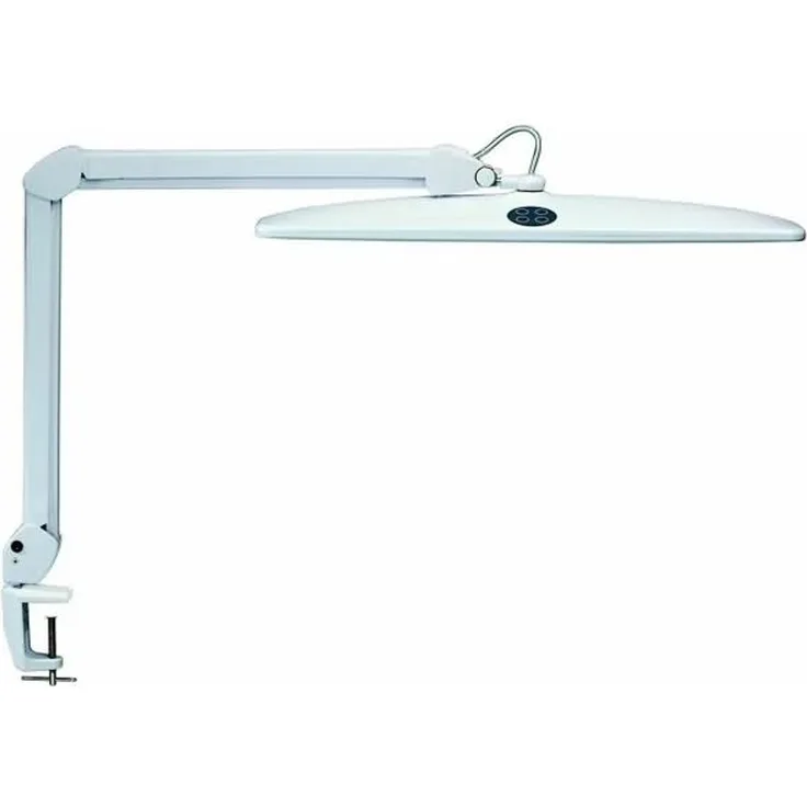 MAUL 'MAULwork' LED-Arbeitsleuchte mit Klemmfuß, dimmbar, Metall weiß