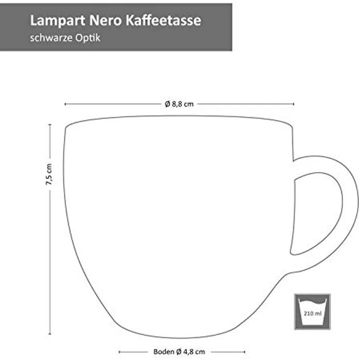 MamboCat Kaffeeservice 18-tlg. Kaffeeservice Londen Lampart Nero Schwarz – Bild 7