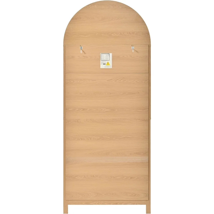 ZUBALIYA Aufbewahrungsschrank, mit Schubladen, mit Stauraum, H 180 × T 40 × B 76 cm, Natur, MDF / Spanplatte – Bild 10