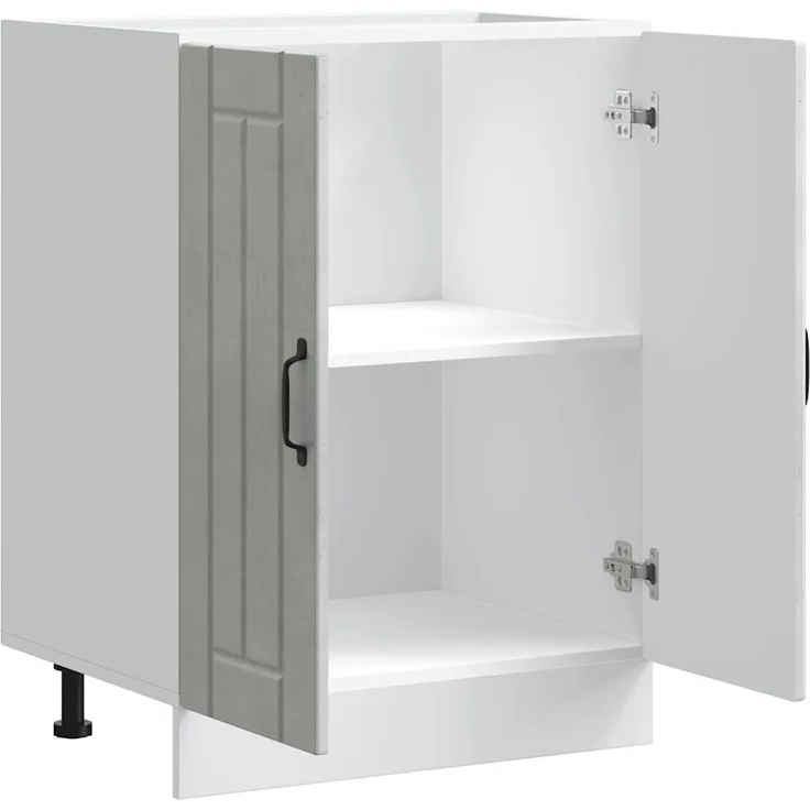 vidaXL Spülenunterschrank Lucca Betongrau Holzwerkstoff 853681 – Bild 4