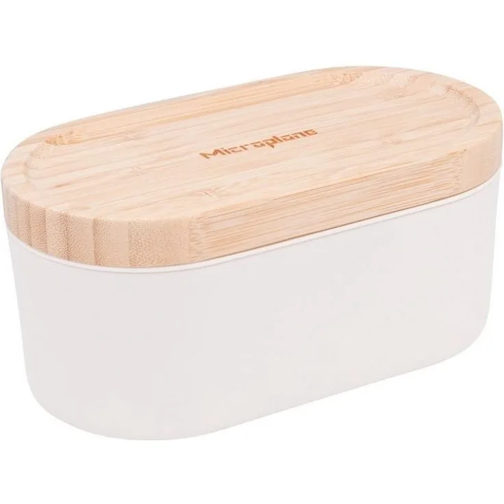 Microplane Handreibe mit Auffangbehälter Cashmere weiß 34300