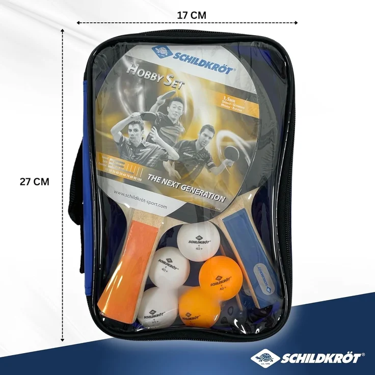Donic-Schildkröt Tischtennis-Set Hobby, für 4 Spieler (4 Schläger, 5 Bälle, in Tragetasche, gute Freizeitqualität), 788603 – Bild 6