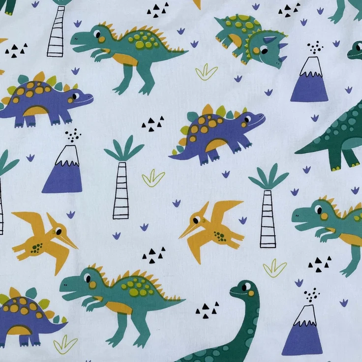 Dino Baby Bettwäsche Set 100x135 - 40x60 cm Baumwolle Kinderbettwäsche – Bild 4