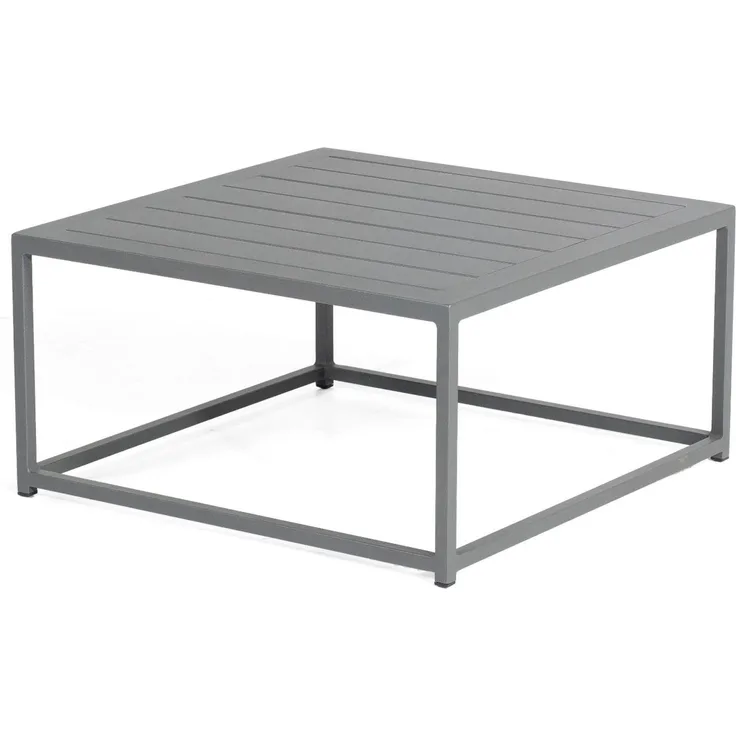 Sonnenpartner Lounge-Tisch Basic Aluminium 70x70 cm anthrazit Loungetisch Beistelltisch