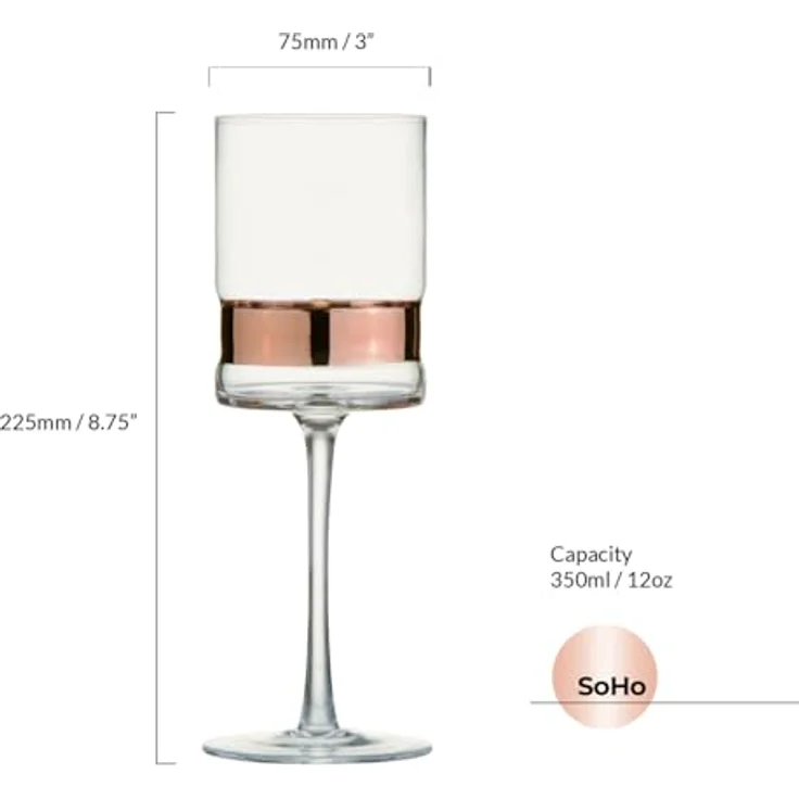 2er Set Mundgeblasen Anton Studio Designs SoHo Weingläser 350ml – Bild 6