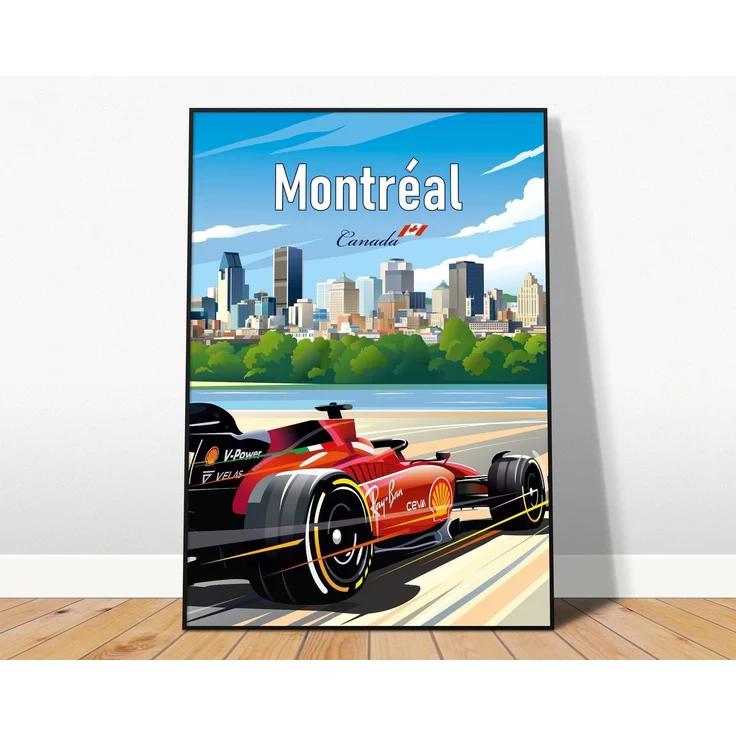 Poster Formel 1 Länder Städte Rennstrecke Rennfahrer Rennwagen · Deko Print ohne Rahmen - F Bahrain / 60x90 cm – Bild 9