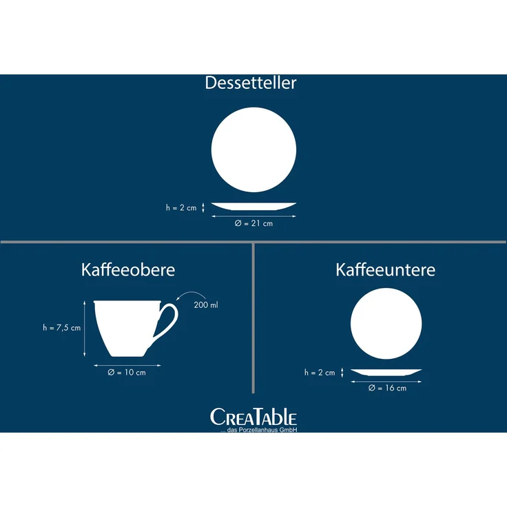 Valencia Weiss, Kaffeeservice 18-tlg (mo) – Bild 7