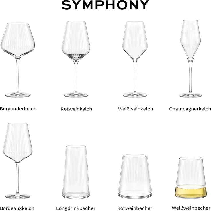 Stölzle Lausitz Symphony 6 Stück Weißweinbecher klar 759 00 12 – Bild 7