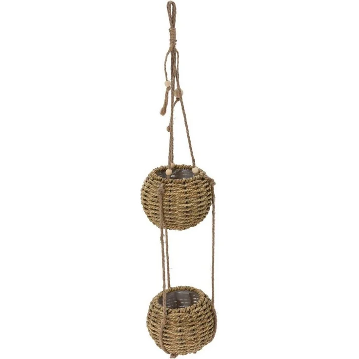 Home & styling collection Blumentopf Hängender Blumentopf für zwei Blumen, 72 cm