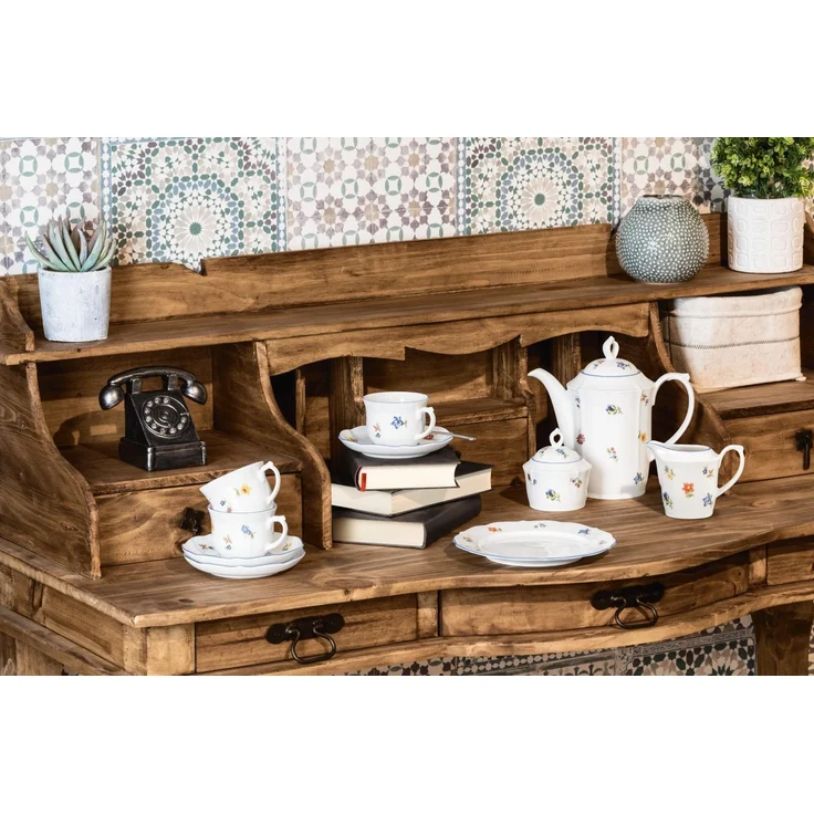 Kombi-Untertasse 15 cm Sonate Nostalgie Seltmann Weiden Kaffeetasse - MikrowelleBackofen geeignet, Spülmaschinenfest – Bild 3