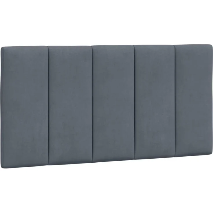 vidaXL Kopfteil-Kissen Dunkelgrau 100 cm Samt 374656 – Bild 7