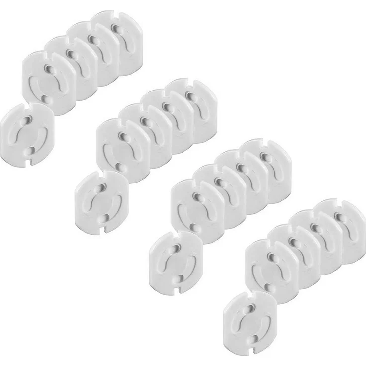 Offgridtec 20x Kindersicherung fuer Steckdose mit Drehmechanik - Steckdosensicherung Baby Kleinkind – Bild 1