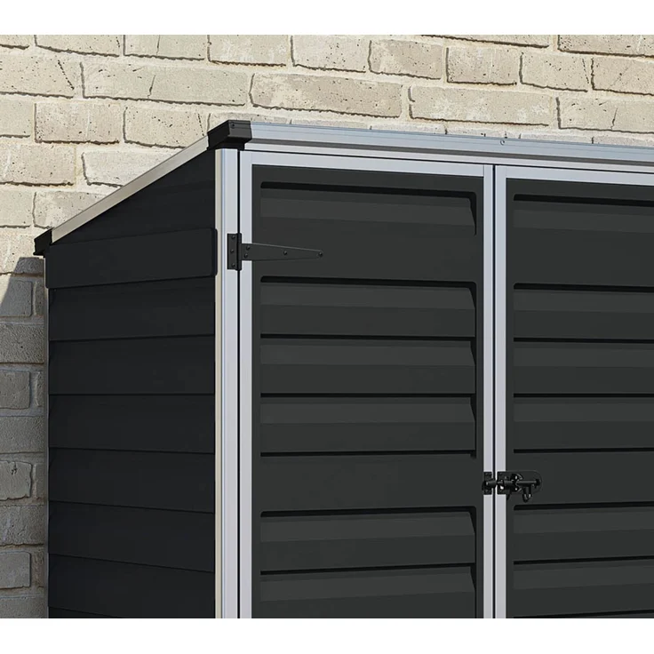 Palram-Canopia 'Voyager' Gerätebox, Aluminium schwarz, 90 x 139 x 147 cm – Bild 10