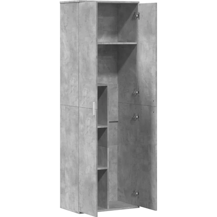 vidaXL Highboard Betongrau 60x35x180 cm Holzwerkstoff 3276668 – Bild 6