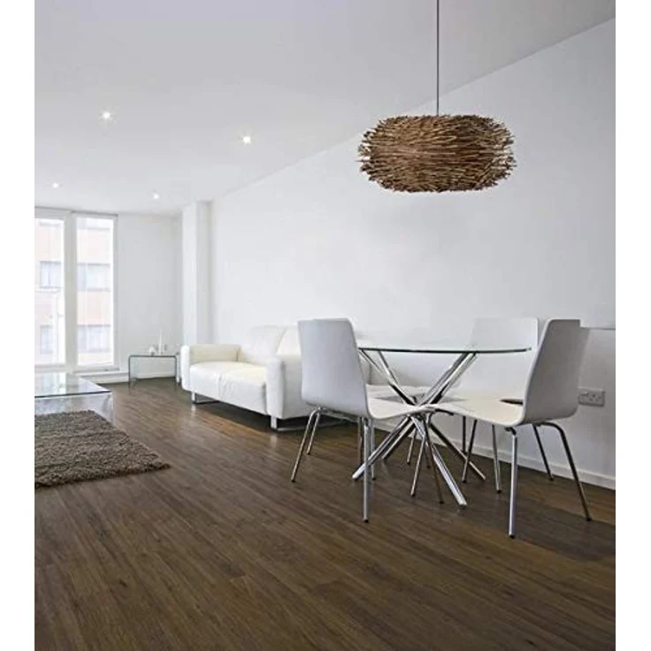 FARO BARCELONA Hängeleuchte Nido, Pendelleuchte aus natürlichem Rattan mit moderner organischer Form – Bild 2