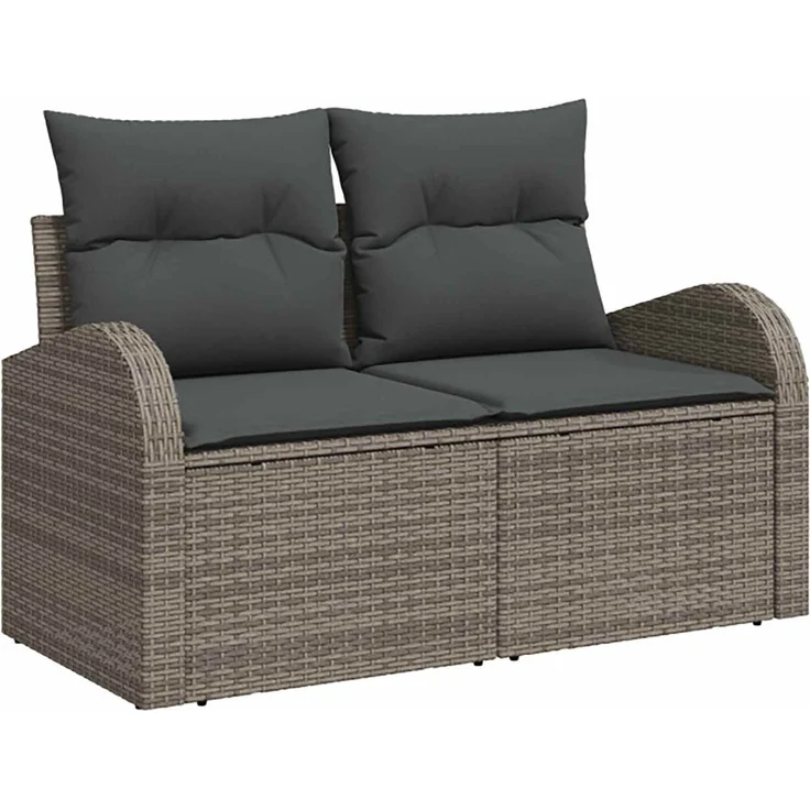 vidaXL Sofa Set 7 stk. Grau und Dunkelgrau 124 x 62 x 69 cm 3448704 – Bild 3