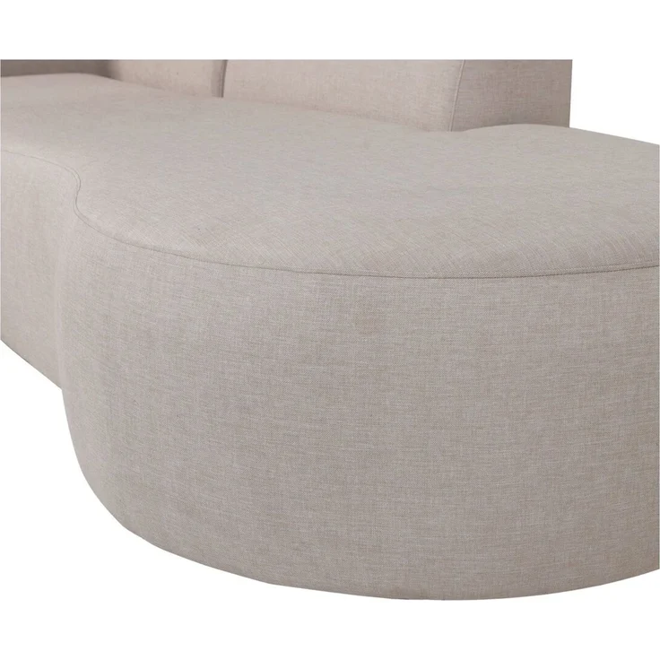 Gartenecksofa Chaiselongue Chios - Polyolefin-Stoff Beige, Links – Bild 3