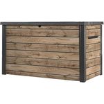 Keter Gartenbox "Ontario" 870L in Holzoptik 147x83x86 cm mit Gasdruckfedern
