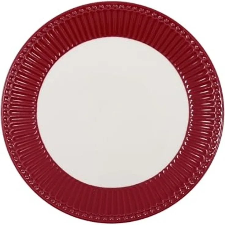 Greengate Teller 23 cm Alice claret red