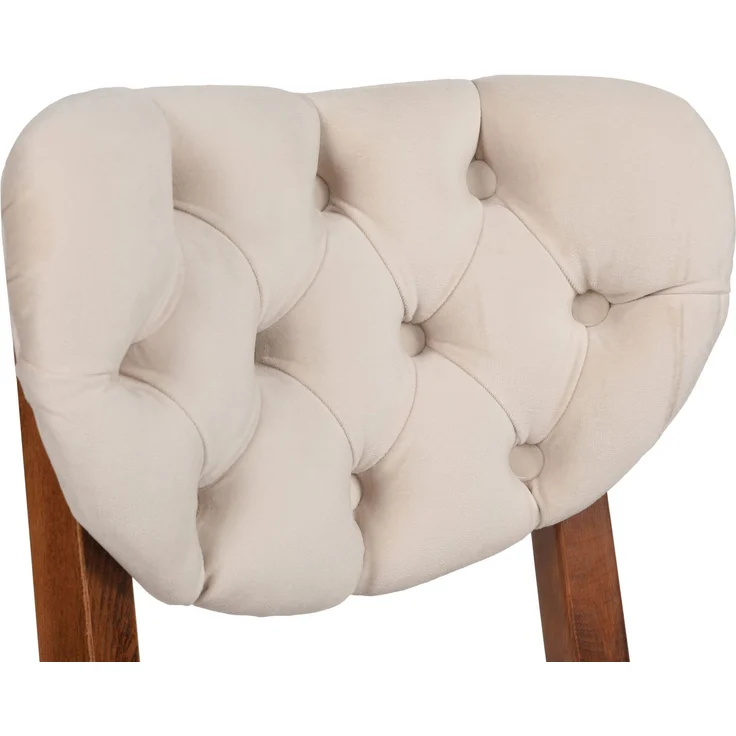 Skye Decor 'Elma 760 V2' Stuhlset (2-teilig), Walnuss / Beige, 41,5 x 86 x 43,5 cm – Bild 7