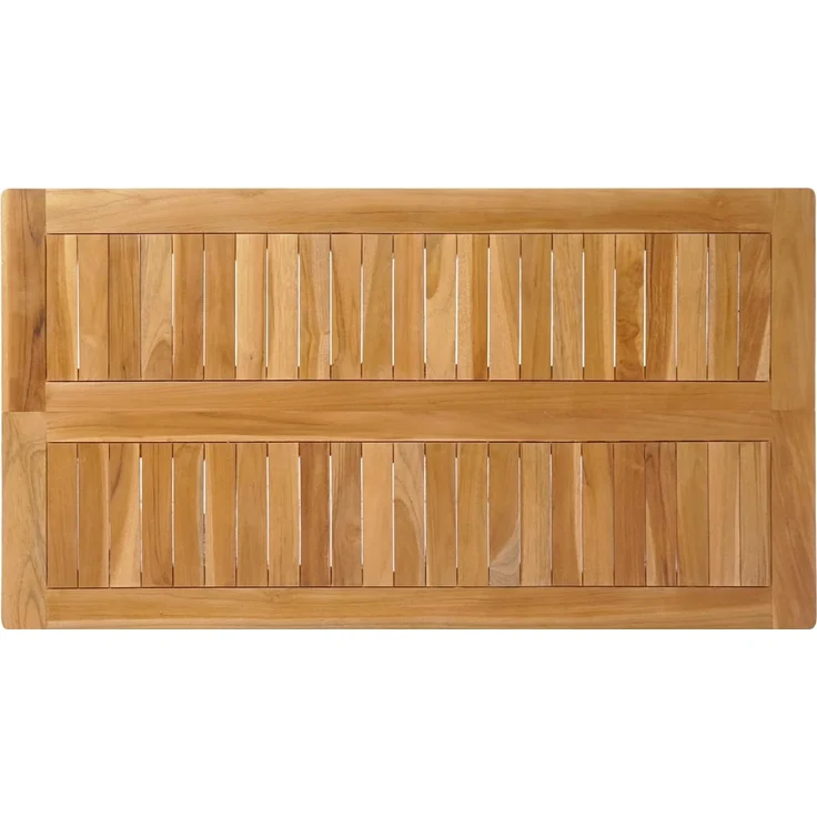 vidaXL Bartisch Natur 110 x 60 x 105 cm Massiv-Teak 42030007 – Bild 5