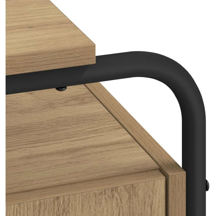 vidaXL Schreibtisch mit Stauraum Artisan-Eiche 120 x 50,5 x 75,5 cm 8008043 – Bild 7