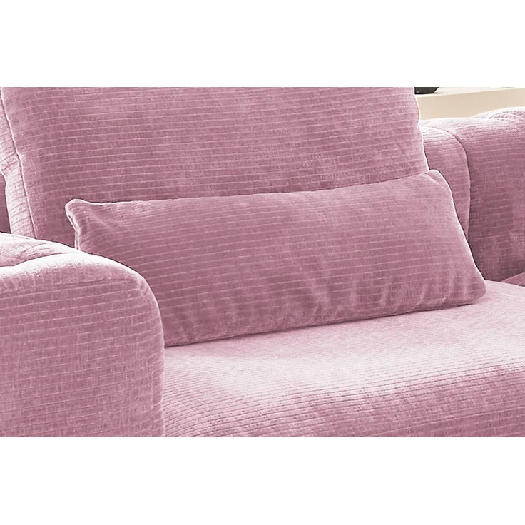 KAWOLA Nierenkissen SEPHI medium Cord Vintage rosa 37 x 19 x 67 cm – Bild 2