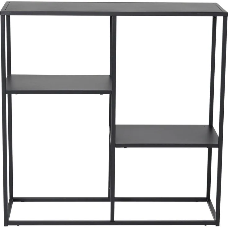 Livetastic Bücherwand, Schwarz, Metall, stehend, 80x81x26 cm, für Wohnzimmer, inklusive Oberplatte
