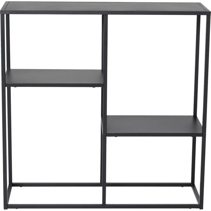 Livetastic Bücherwand, Schwarz, Metall, stehend, 80x81x26 cm, für Wohnzimmer, inklusive Oberplatte